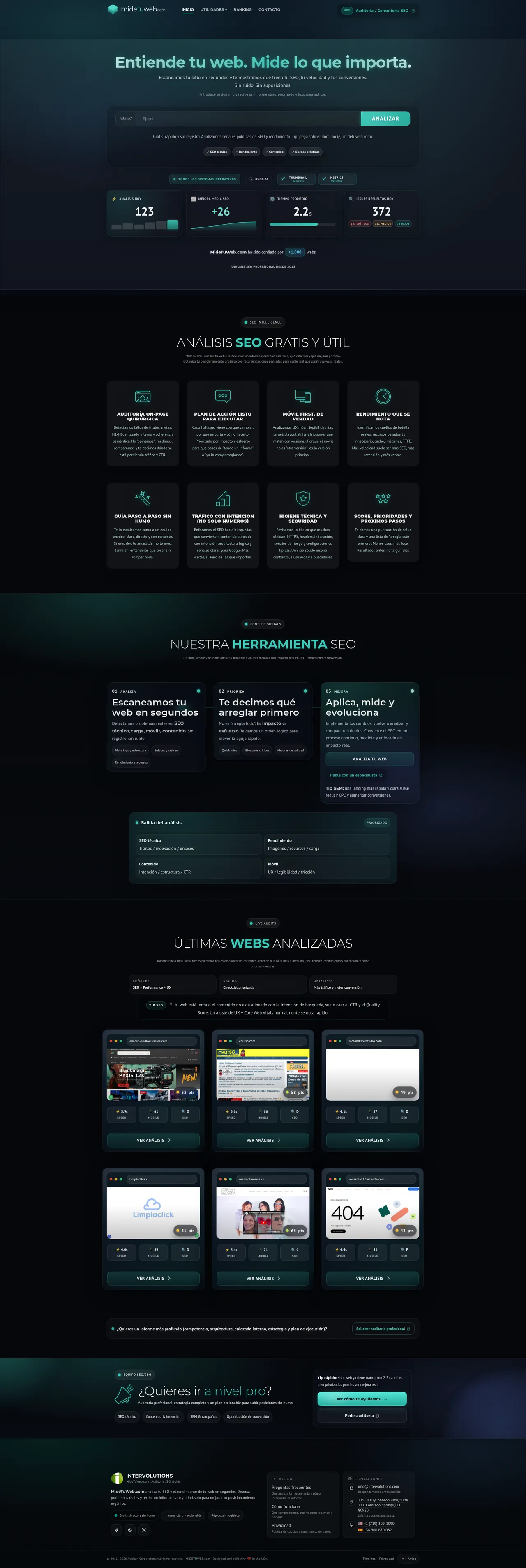 Proyecto MideTuWeb